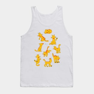 Herb the Cat Pattern Tank Top